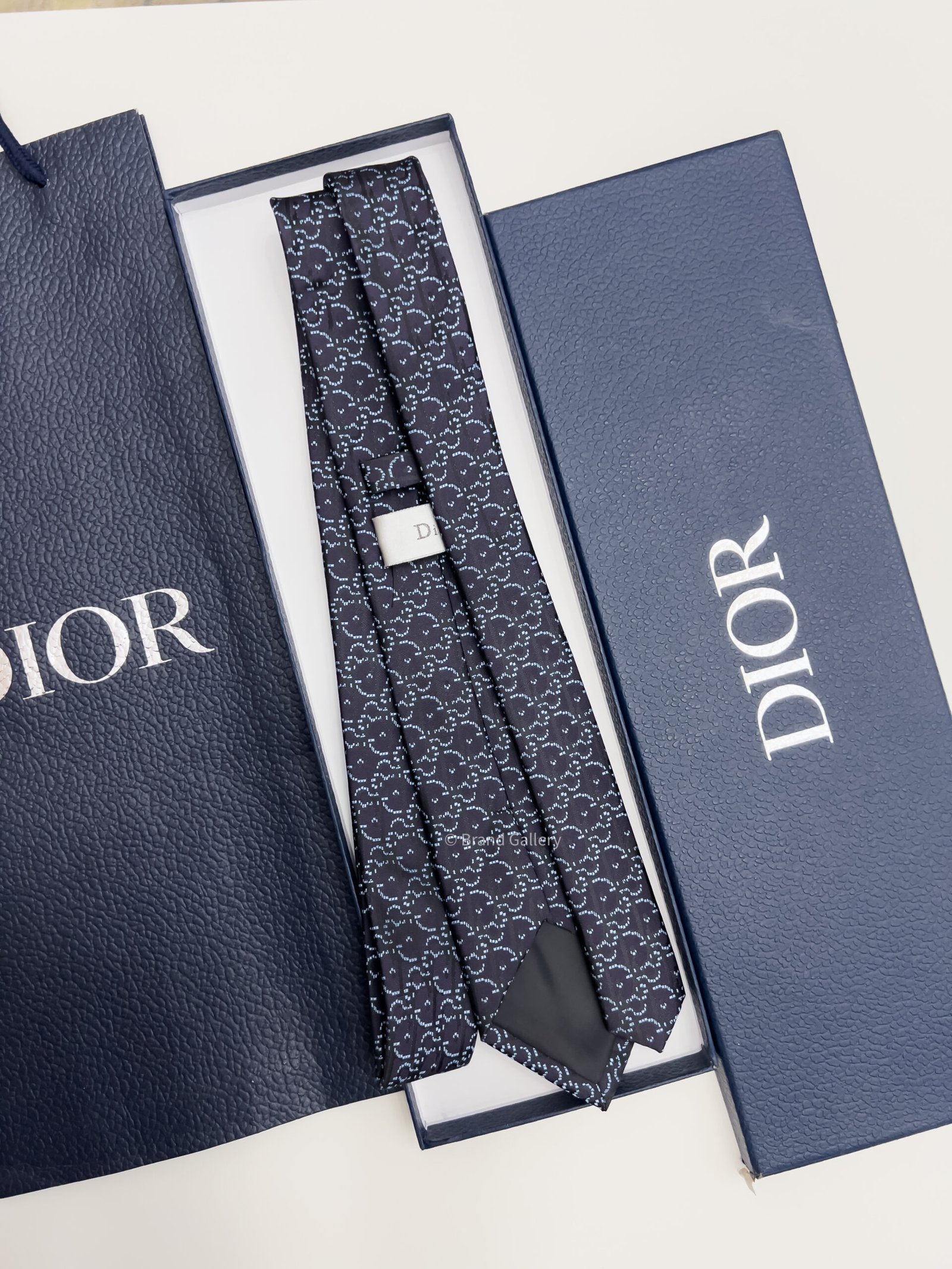 Dior OBLIQUE PIXEL SILK TIE