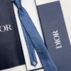 Dior Light Blue D PATTERN SILK TIE