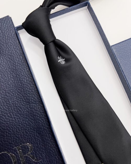 Dior Black BEE MOTIF SILK TIE