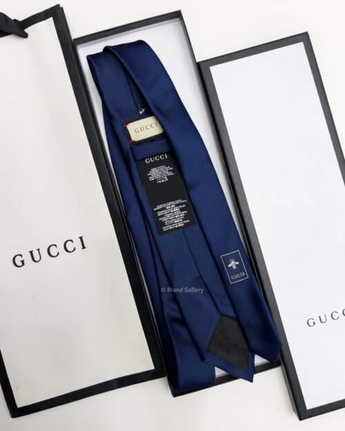 Gucci Blue GG SNAKE SILK TIE
