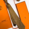 Hermes Light Copper PETITS MAILLONS SILK TIE