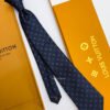 Louis Vuitton Navy LV STARS PATTERN MATT SILK TIE