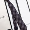 Gucci Navy GG LOGO SILK-Twill TIE