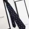 Gucci Navy Black GG AND PINEAPPLES SILK TIE