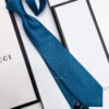 Gucci Teal Blue GG HOOK SILK TIE