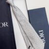 Dior Grey CD DIAMOND SILK TIE