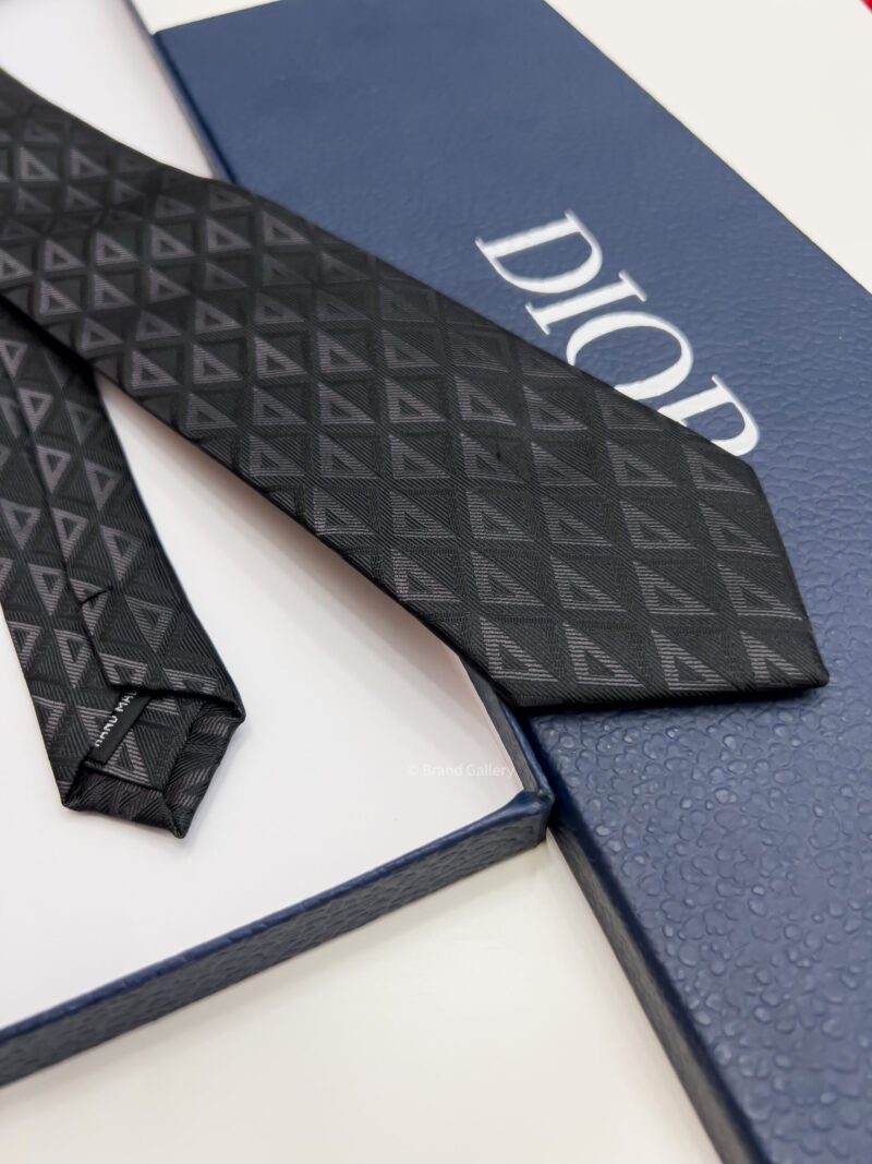 Dior Black CD DIAMOND SILK TIE