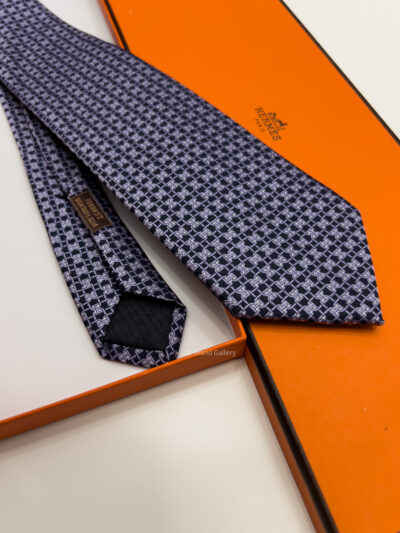 Hermes Purple MORS LOVE SILK TIE