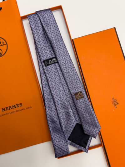 Hermes Petrol Pink MORS LOVE SILK TIE