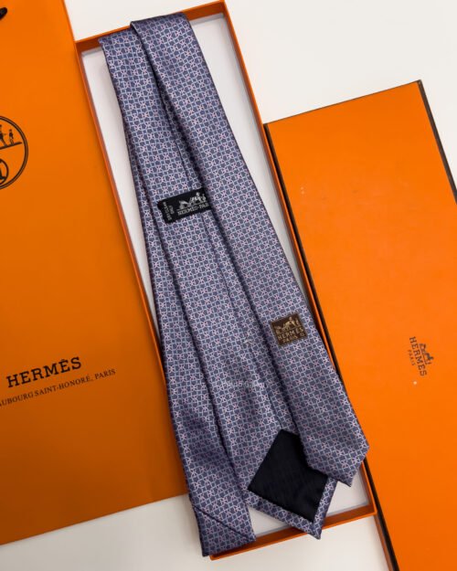 Hermes Petrol Pink MORS LOVE SILK TIE