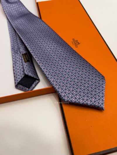 Hermes Petrol Pink MORS LOVE SILK TIE