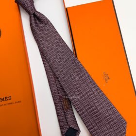 Burgundy DOUBLE BAUCHER SILK TIE Image