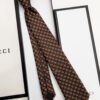 Gucci Brown GG LOGO SILK-Twill TIE