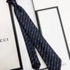 Gucci Navy Red GG DIAGONAL DOTS SILK TIE