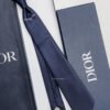 Dior Dark Blue CD ICON COUTURE SILK TIE