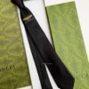 Gucci Black SINE AMORE NIHIL SILK TIE