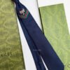 Gucci Navy Blue TIGERWING VICTORY SILK TIE