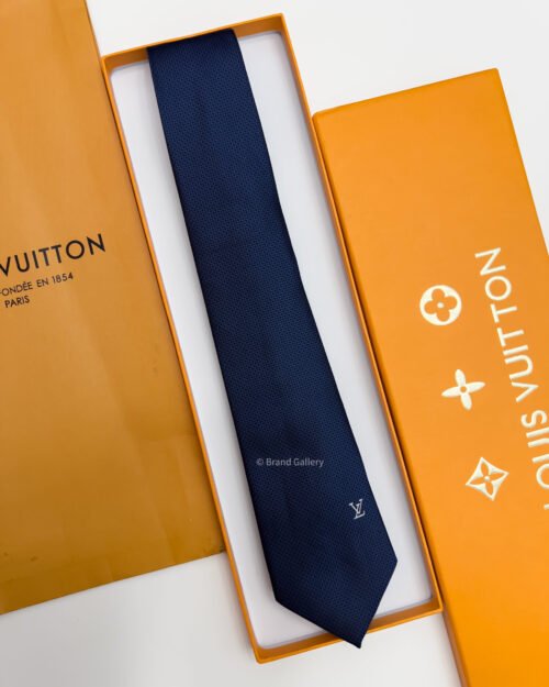 Louis Vuitton Blue LV ICON SILK TIE