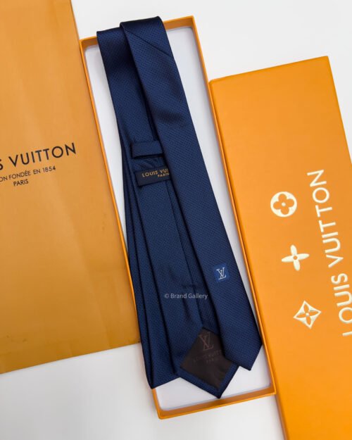 Louis Vuitton Blue LV ICON SILK TIE