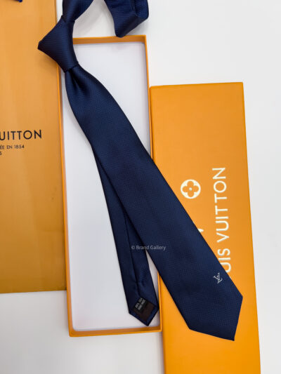 Louis Vuitton Blue LV ICON SILK TIE