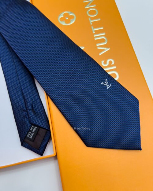 Louis Vuitton Blue LV ICON SILK TIE