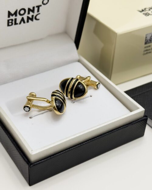 Montblanc Gold Meisterstück Solitaire Cufflink MB15741
