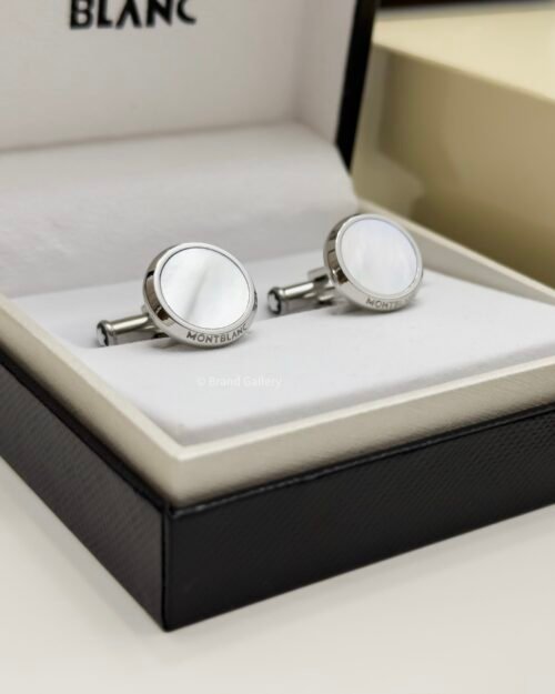 MontBlanc Silver Pearl Meisterstück Cufflink MB112895