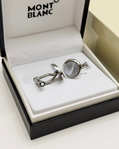 MontBlanc Silver Pearl Meisterstück Cufflink MB112895