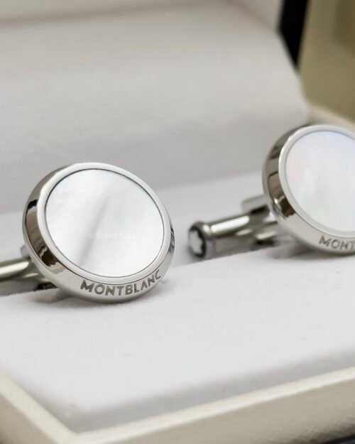 MontBlanc Silver Pearl Meisterstück Cufflink MB112895