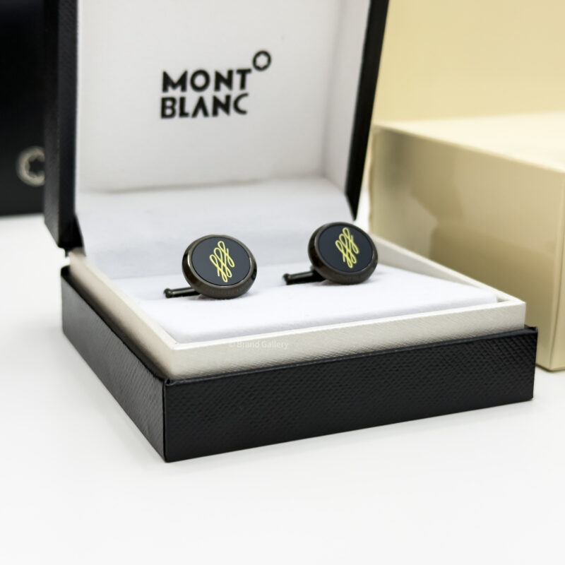 Montblanc Black Calligraphy Cufflink MB124209