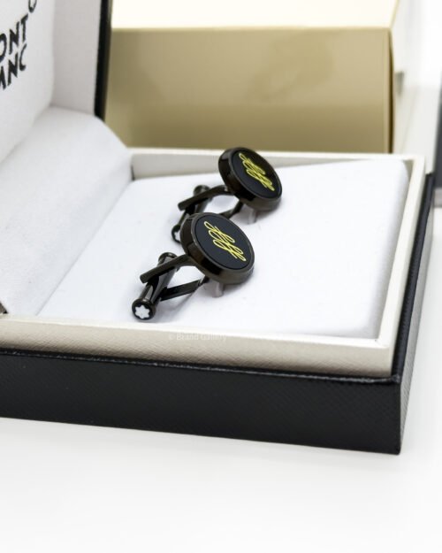 Montblanc Black Calligraphy Cufflink MB124209