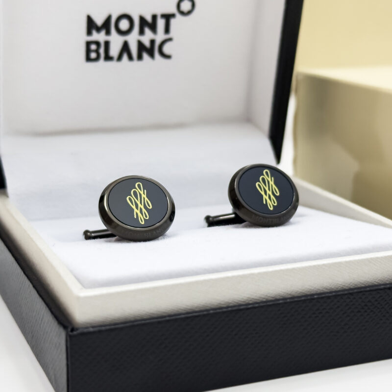 Montblanc Black Calligraphy Cufflink MB124209