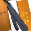 Louis Vuitton Grey MONOGRAM CLASSIC SILK TIE