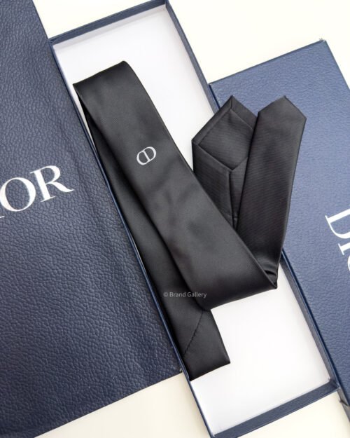 Dior Black Middle CD ICON SILK TIE