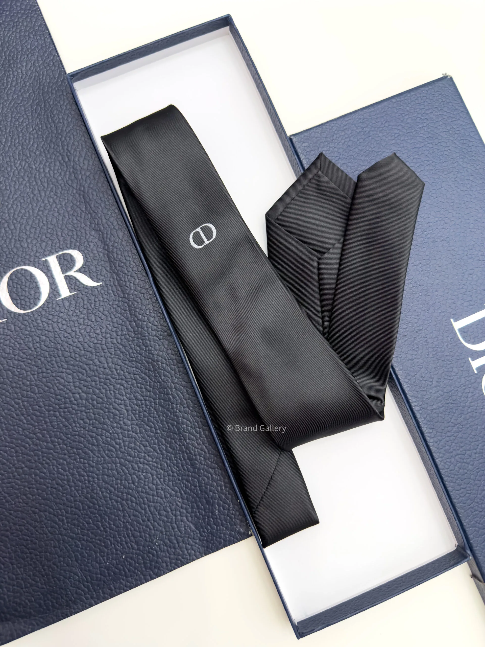 Dior Black Middle CD ICON SILK TIE