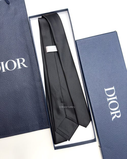 Dior Black Middle CD ICON SILK TIE
