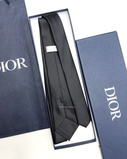Dior Black Middle CD ICON SILK TIE