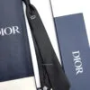 Dior Black Middle CD ICON SILK TIE