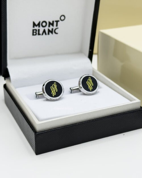 Stainless steel Calligraphy Cufflink MB124210