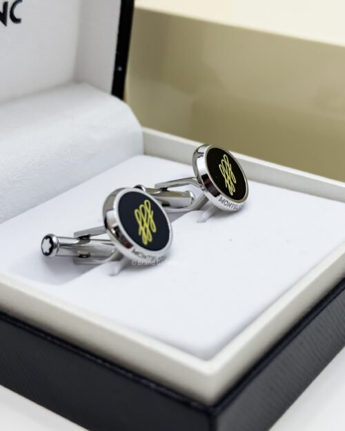Stainless steel Calligraphy Cufflink MB124210