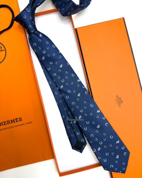 Hermes Blue OUT OF THE BOX SOFT SILK TIE