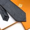 Louis Vuitton Anthracite PIED DE POULE SILK TIE