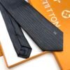 Louis Vuitton Black Oversize EPI SILK TIE