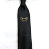 Black G.U.C.C.I HORSEBIT ICON SILK TIE