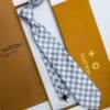 Louis Vuitton White DAMIER SILK TIE