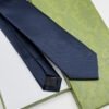 Gucci Dark Blue SOLID DOUBLE G DETAIL SILK TIE