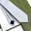Gucci Ghost White G.U.C.C.I SUBTLE HORIZON SILK TIE