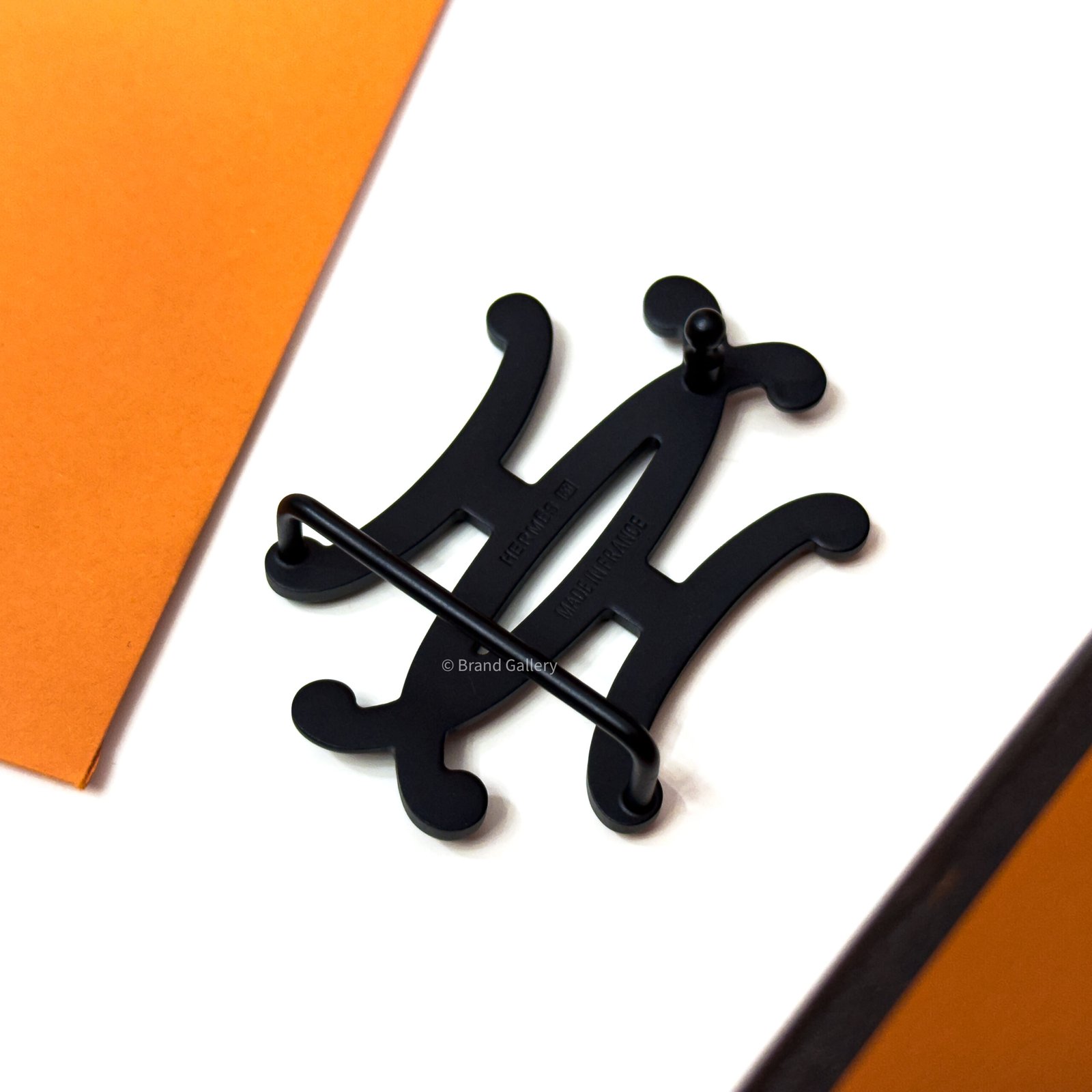 Hermes Neo Lift Buckle Black Reversible Leather Belt