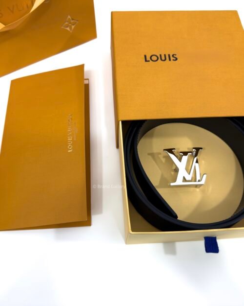 Louis Vuitton Initiales Buckle Black 40mm Reversible Belt