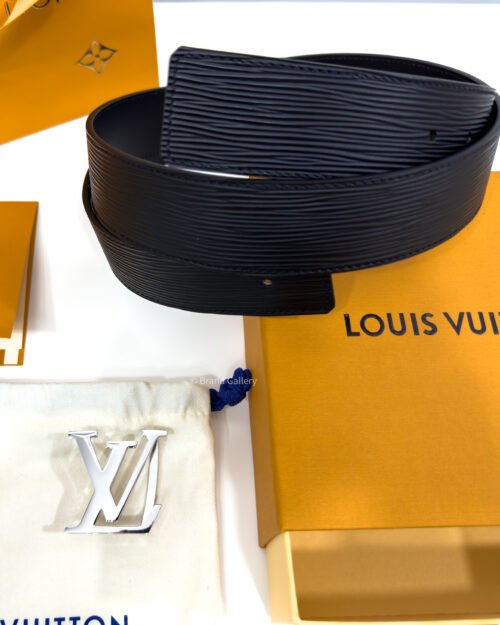 Louis Vuitton Initiales Buckle Black 40mm Reversible Belt